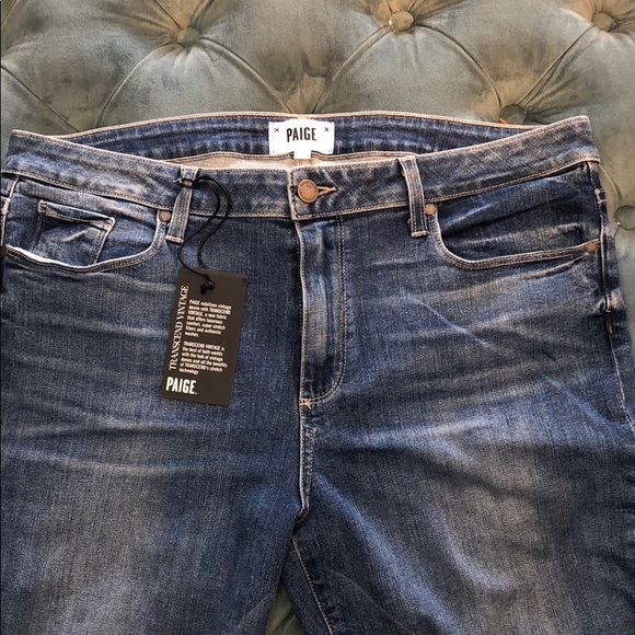 PAIGE Denim - Paige:  “ jimmy jimmy crop” High-rise boyfriend